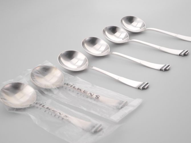 Wilkens Pagode 221 Silber 800 Tassenlöffel Set