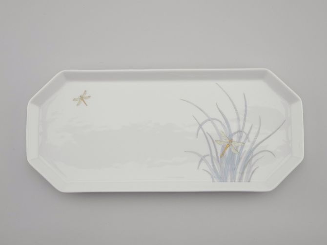 Rosenthal Polygon Milos Libelle Königskuchenplatte