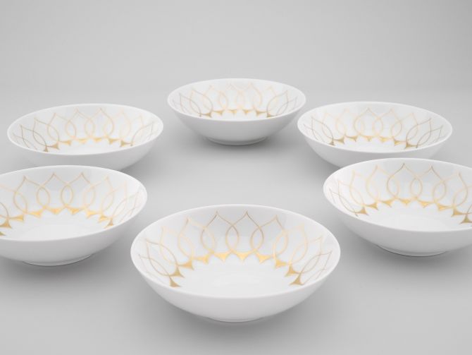 Rosenthal Lotus Goldsilhouette Dessertschale Set