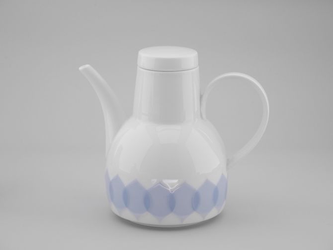 Rosenthal Lotus Kobalt blau Kaffeekanne