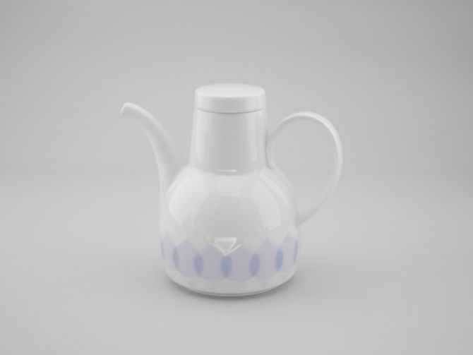 Rosenthal Lotus Kobalt blau Mokkakanne