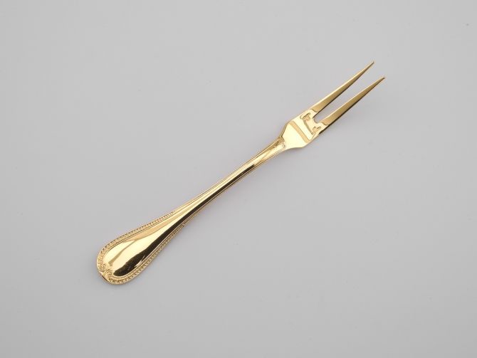Christofle Malmaison Gold Fleischgabel