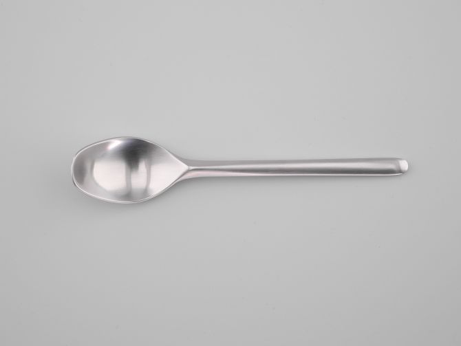 Kaffeelöffel Edelstahl matt vintage alte Serie Composition design Tapio Wirkkala für Rosenthal Besteck