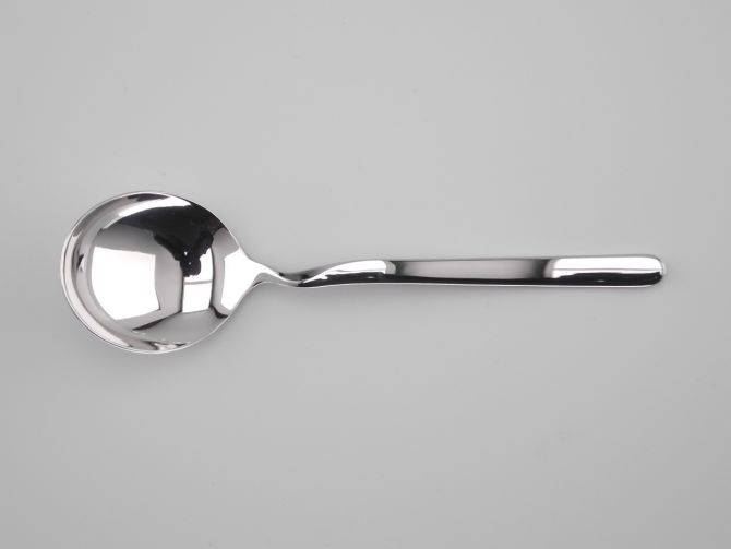 Tassenlöffel oder Sahnelöffel aus der Serie Yoyo in Cromargan von WMF