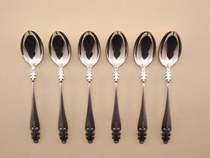 Wilkens Schloss Kronborg 800 Silber Kaffeelöffel Set