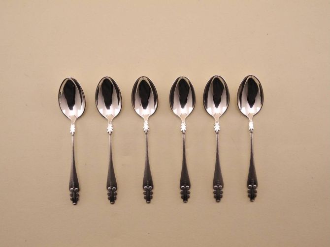 Wilkens Schloss Kronborg 800 Silber Mokkalöffel Set