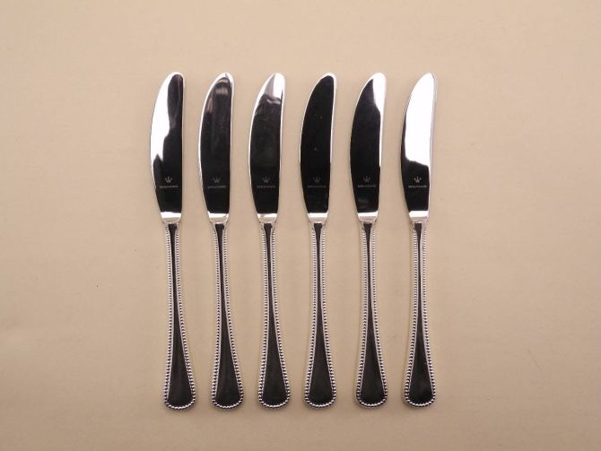 Wilkens Perlstab Louis XVI 90 versilbert Obstmessert Set