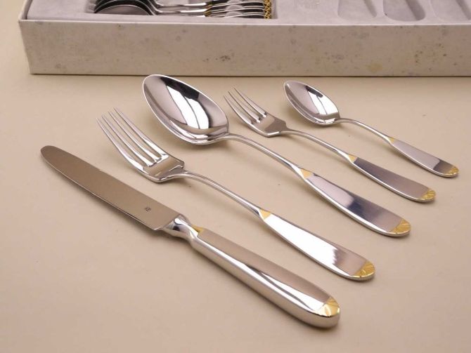 WMF Prisma Gold cromargan Komplettbesteck 6 Personen