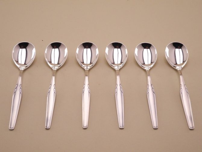 WMF Paris Modell 3500 versilbert 90 Eislöffel Set