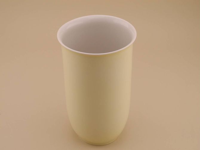 Arzberg 1420/3 Vase pastell gelb design Hermann Gretsch 50er