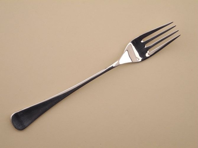 Vorspeisengabel Dessertgabel vintage Serie Jupiter in Cromargan von WMF Besteck