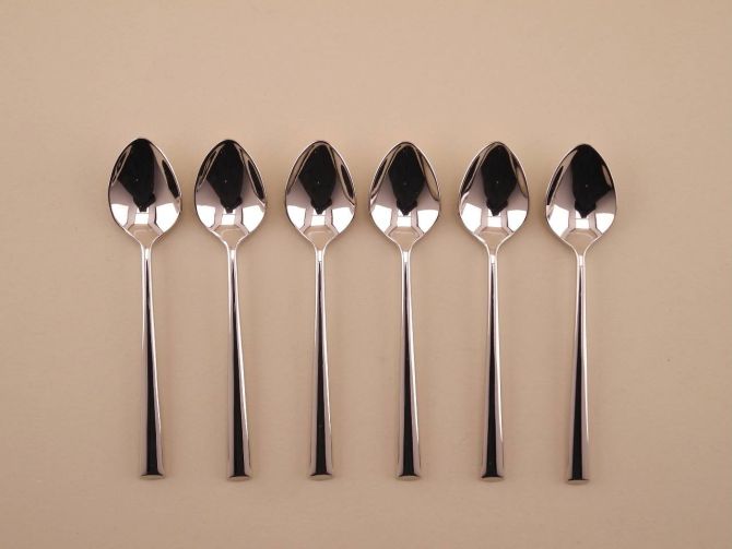 Mokkalöffel Espressolöffel 6 Teile Set vintage alte Serie Palladio 18/10 Edelstahl Besteck von Wilkens