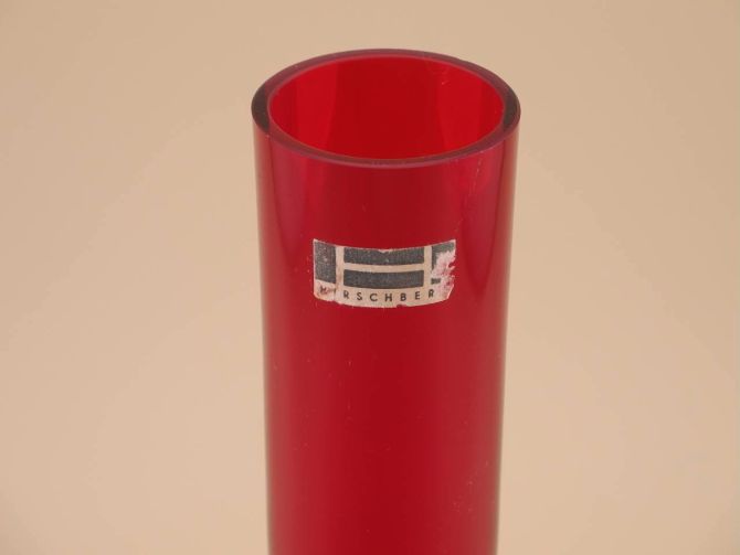 Hirschberg Mimosa Vase Braun-Feldweg rubin