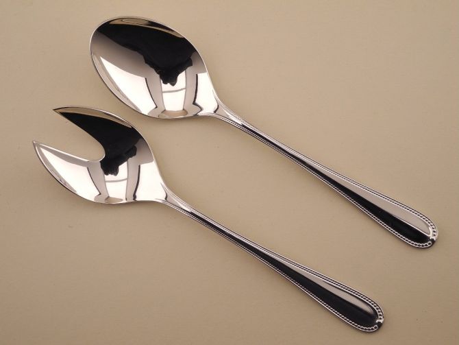 Salatbesteck Cromargan aus der vintage alten Serie Coburg von WMF Besteck