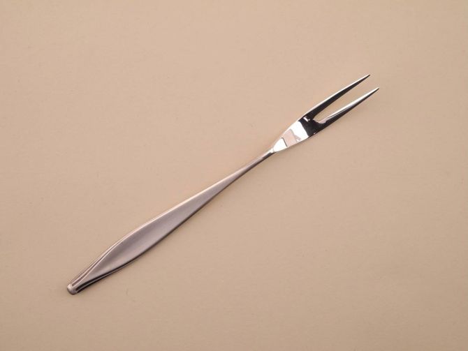 Kleine Fleischgabel vintage alte Serie Brüssel 5500 in 90 versilbert 90er Auflage WMF Silberbesteck