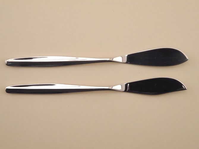 Buttermesser und Käsemesser Cromargan aus der vintage alten Serie Stuttgart von WMF Besteck