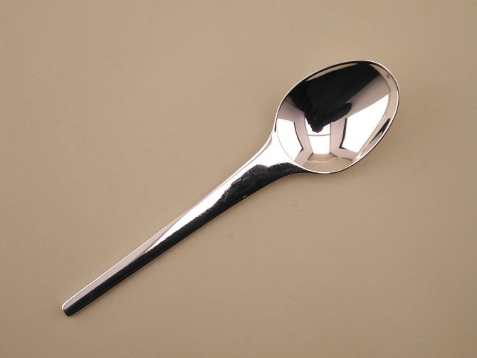 Georg Jensen Caravel design Henning Koppel Dessertlöffel Vorspeisenlöffel in 925 Sterling Silber Silberbesteck aus Dänemark