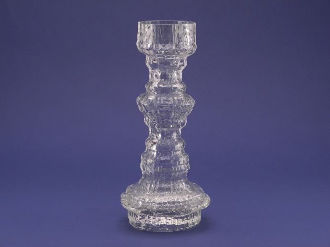 Glasstruktur Vase klar vintage design Martin Freyer für Rosenthal