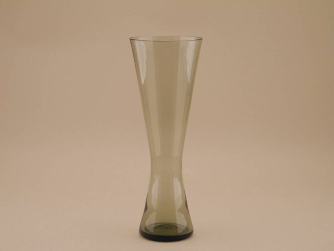 Hirschberg Braun-Feldweg Vase Diabolo Rauchtopas 27cm