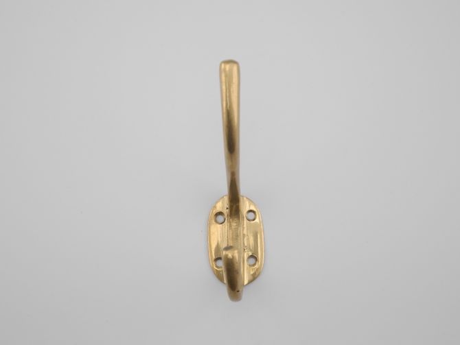 Vintage Messing Garderobenhaken 2er