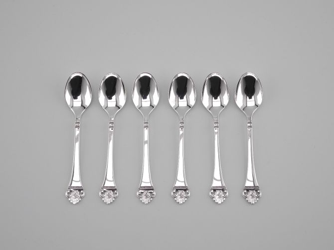 Robbe & Berking Rosenmuster 150 Mokkalöffel Set