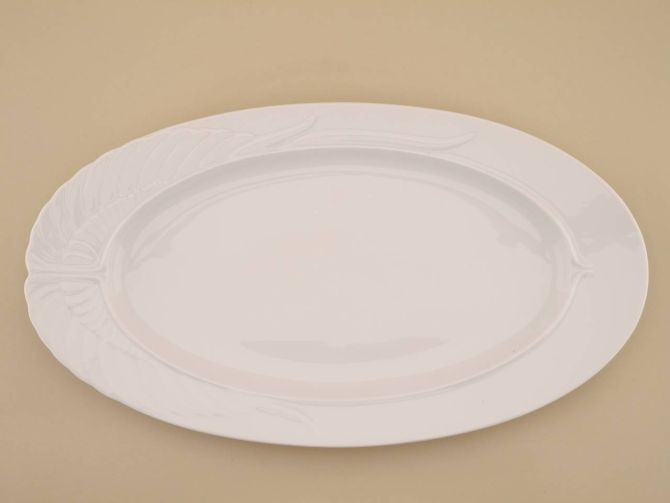 Große Platte 40cm in weiss uni aus der Serie Mythos von Rosenthal Porzellan