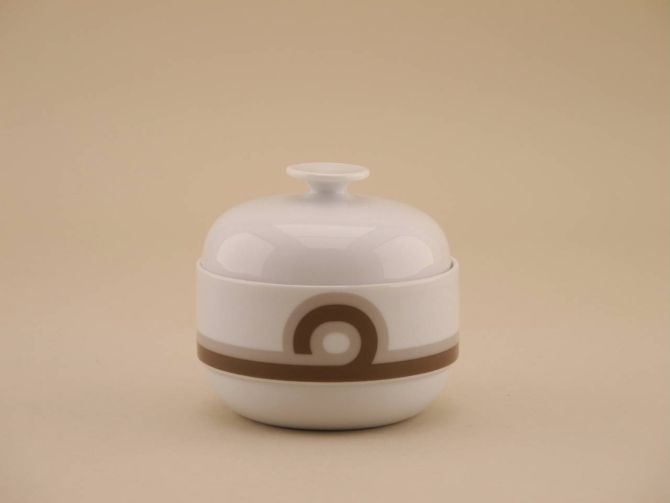 Zuckerdose aus der vintage alten Serie Duo Baltic design Ambrogio Pozzi für Rosenthal Porzellan