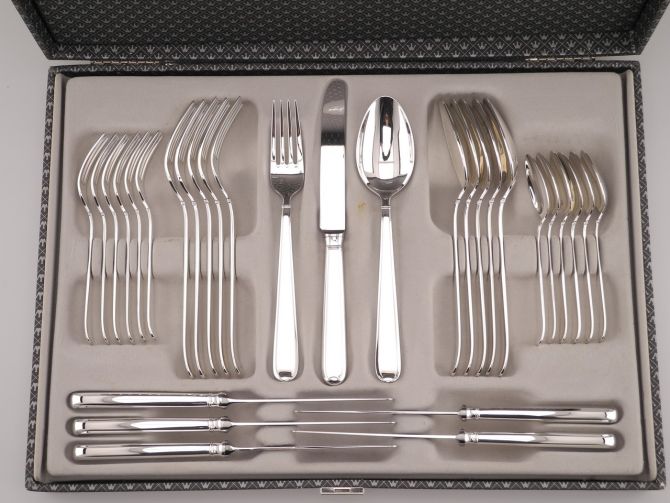 Wilkens Gala versilbert Komplettbesteck 6 Personen Etui