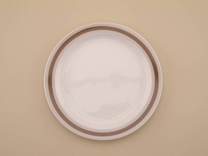 Kuchenteller Dessertteller aus der vintage alten Serie Duo Baltic design Ambrogio Pozzi für Rosenthal Porzellan