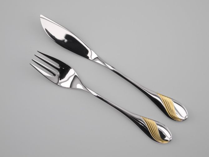 WMF Charme Gold cromargan Fischbesteck 1P