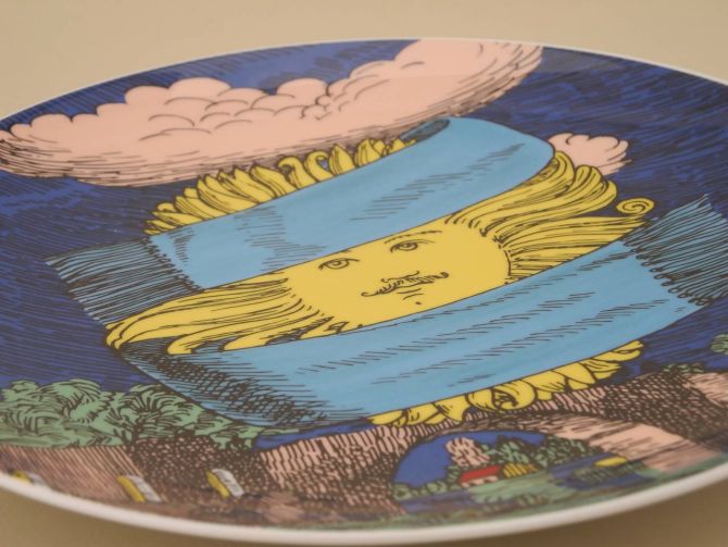 Piero Fornasetti 12 MESI 12 SOLI Rosenthal Gennajo
