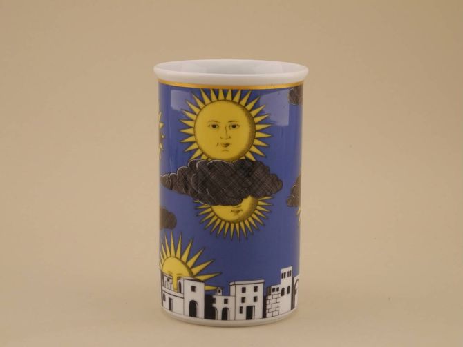 Piero Fornasetti IL SOLE DI CAPRI Rosenthal Vase 14cm