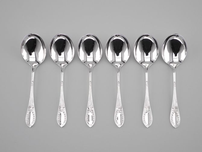Wilkens Strassburger Empire 925 Tassenlöffel Set