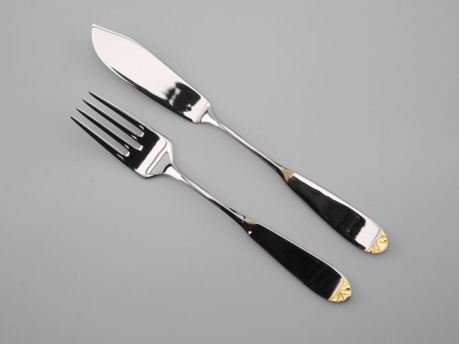 WMF Prisma Gold cromargan Fischbesteck 1P