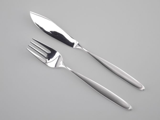 Fischbesteck für 1 Person mit 90er Auflage aus der Serie Baden Baden von WMF
