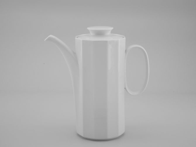 Rosenthal Polygon uni weiss Kaffeekanne