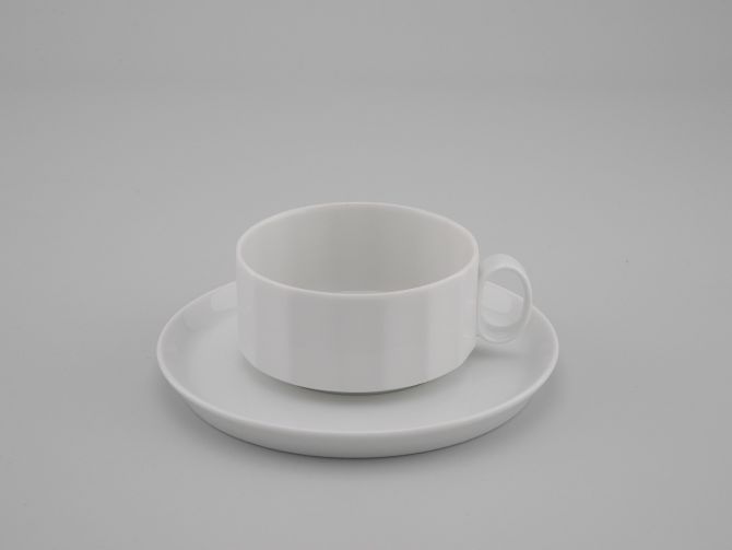 Rosenthal Polygon uni weiss Teetasse