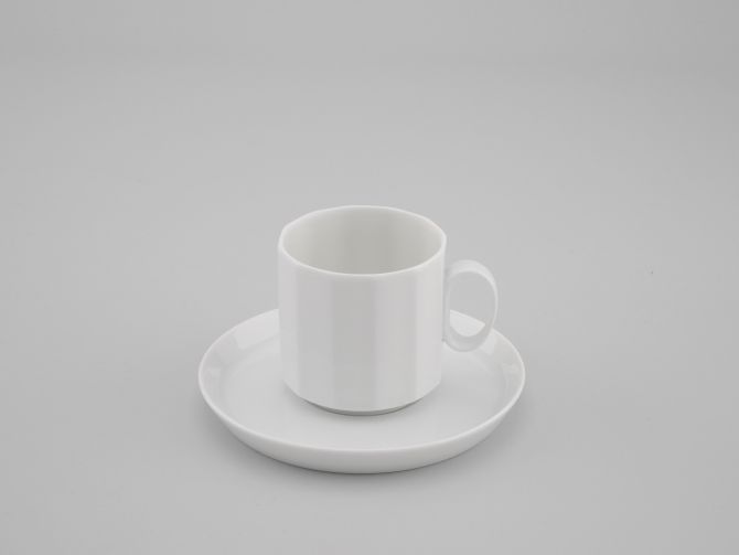 Rosenthal Polygon uni weiss Mokkatasse hoch