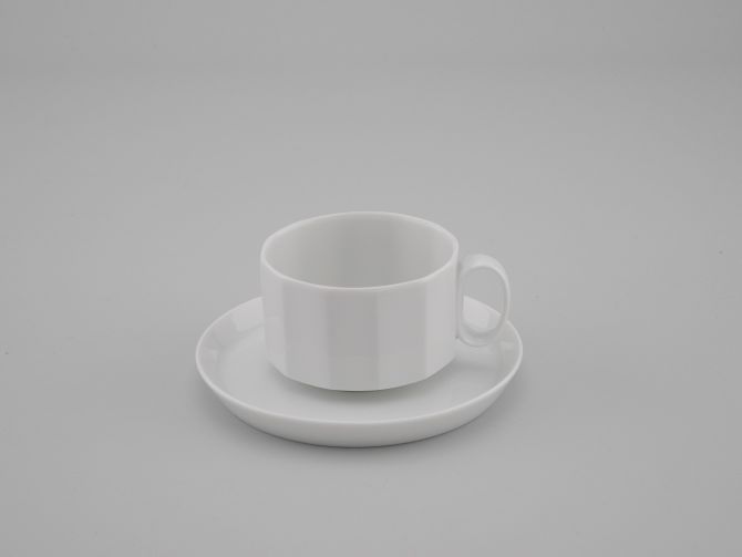 Rosenthal Polygon uni weiss Mokkatasse nieder