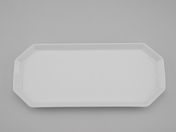 Rosenthal Polygon uni weiss Königskuchenplatte