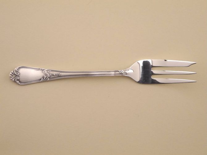 Kuchengabel Tortengabel 800 Silber vintage alte Serie Rokoko 208 von Auerhahn Bestecke Silberbesteck