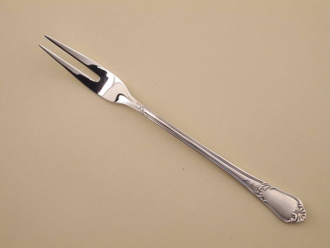 Fleischgabel vorlegegabel 800 Silber vintage alte Serie Rokoko 208 von Auerhahn Bestecke Silberbesteck