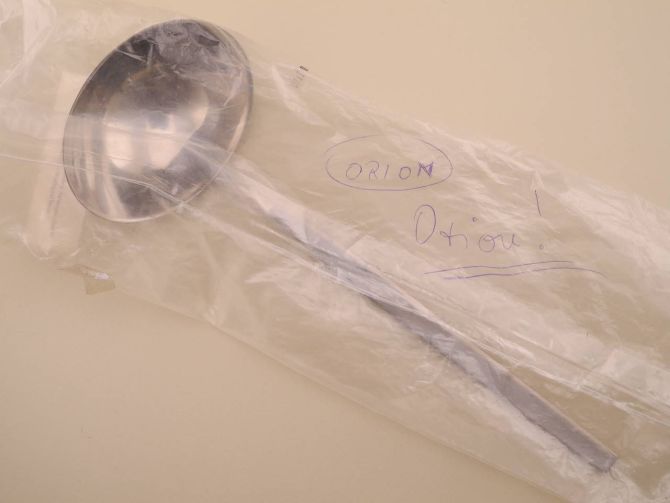 Suppenkelle Suppenschöpfer Cromargan aus der vintage alten Serie Orion geschmiedet von WMF Finnland Besteck