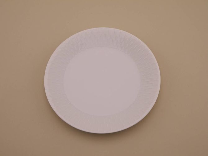 Kuchenteller aus der vintage alten Serie Snowtop von Porsgrund Norwegen Norway Porzellan