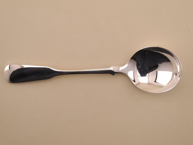 Sahnelöffel Tassenlöffel 90 versilbert Auflage vintage alte Serie Spatenform WMF Silberbesteck