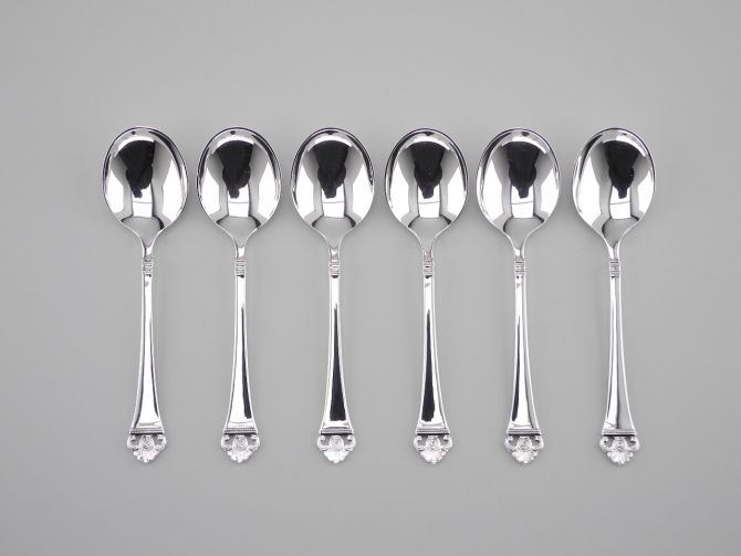 Robbe & Berking Rosenmuster 150 Tassenlöffel Set