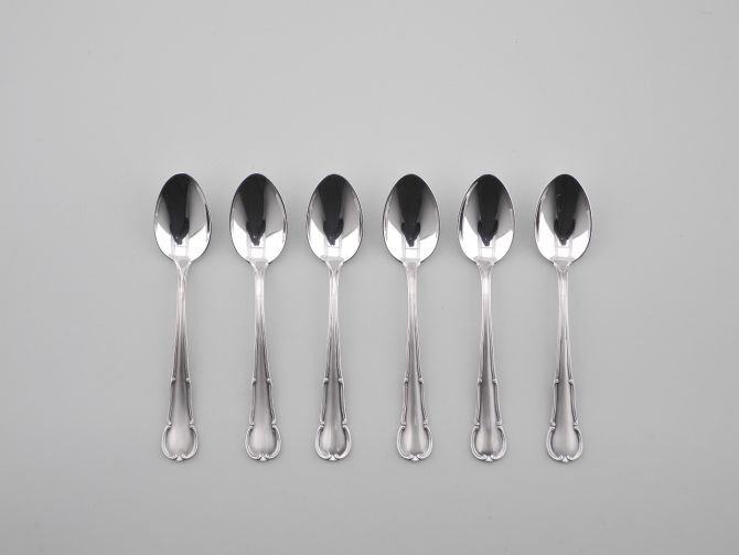 WMF Barock 3200 versilbert Mokkalöffel Set