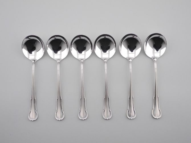 WMF Barock 3200 versilbert Tassenlöffel Set