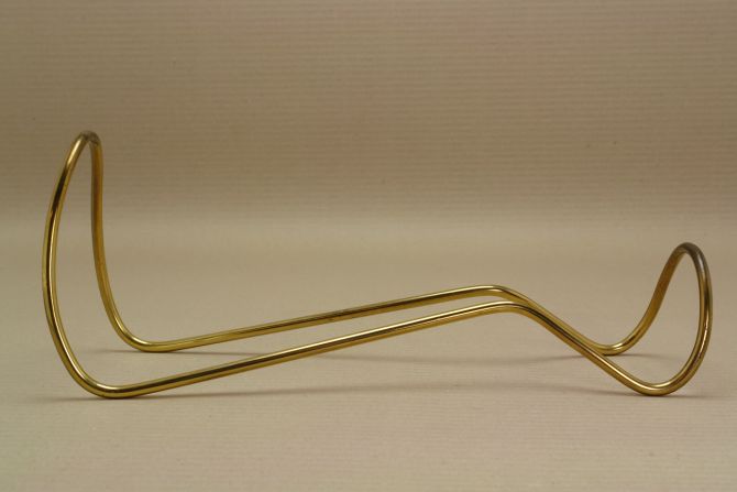Vintage Flaschenhalter Messing 50er