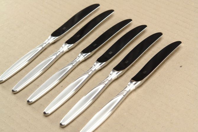 WMF Rom 800 Silber Obstmesser Set 6 teilig